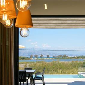 3 bedroom villa with pool & sea view, near Acharavi, sleeps 6